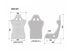 SPARCO 008009RNRSKY GRID Q SKY Racing seat, FIA 8855-1999, sky, size M - Img 6