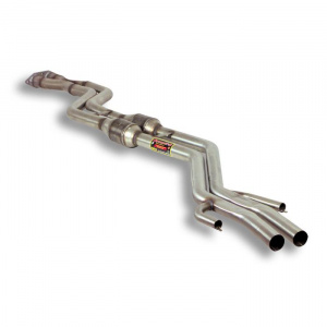 Supersprint Centre exhaust with Metallic catalytic converter Right + Left