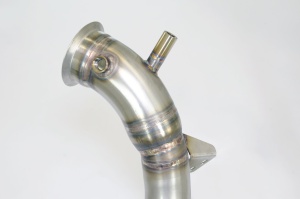 Supersprint Downpipe Left + Metallic catalytic converter(Replaces pre-catalytic converter + GPF)With bungs for the pressure sensor / EGT 725381