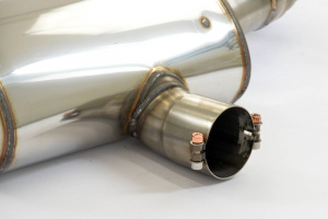 Supersprint Rear exhaust 2 exit Right 100x75 - 2 exit Left 100x75, with valve - Img 4