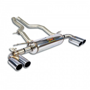 Supersprint Rear exhaust Right OO90 - Left OO90 with valve
