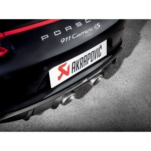 AKRAPOVIC S-PO/TI/5H Exhaust System Slip-On Line (Titanium) for PORSCHE 911 Carrera / S / 4 / 4S / GTS (991.2) OE Non Sport Exhaust / ECE Type Approval - Img 5