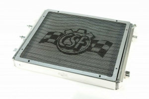 CSF RACE BMW F8X M3/M4 Front Mount Heat Exchanger w/ rock guard - Silver - Img 4