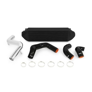 Mishimoto Ford Focus ST Intercooler Kit, 2013-2018, Black w/ Polished Pipes