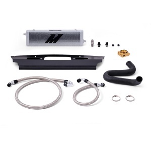 Mishimoto Ford Mustang GT Thermostatic Oil Cooler Kit, 2015-2017, Silver - Img 1