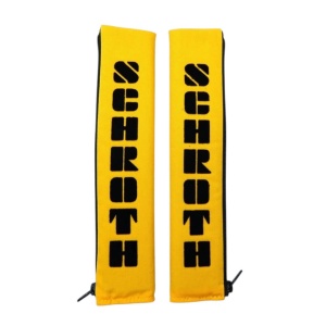 SCHROTH 03109 Shoulder Pads 50mm, Yellow/Black Logo