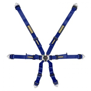 SCHROTH 94530A-1 Racing Harness Flexi 2x2 6-Point, Blue