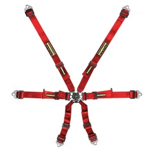 SCHROTH 94530A-2 Racing Harness Flexi 2x2 6-Point, Red