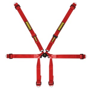 SCHROTH 94620-2 Racing Harness Formula 2x2 6-Point, Red