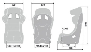 SPARCO 00849ZNR ADV ELITE Racing seat, FIA 8862-2009, carbon - Img 3