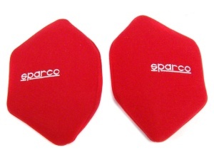 SPARCO 01022RS Pair of lumbar side backrest, red