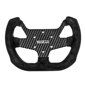 SPARCO 015PC271SSN F-10C Steering wheel, suede, diameter 270mm, grip 35 mm, carbon, flat