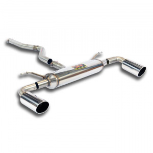 Supersprint Connecting pipe + rear exhaust Right O100 - Left O100