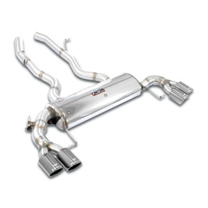 Supersprint Rear exhaust Right "Gun Metal Grey" OO90 - Left OO90 with valve