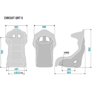 Състезателна седалка Sparco Circuit II QRT FIA - Img 6