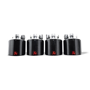 AKRAPOVIC TP-NIR35C Tail Pipe Set (Carbon, Dia 125 mm) for NISSAN GT-R (R35) / CHEVROLET Corvette ZO6/ZR1 (C6) - Img 2