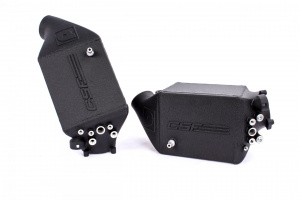 CSF RACE BMW F1X M5 & M6 Twin Charge-Air-Cooler Set - Crinkle Black Finish - Img 2