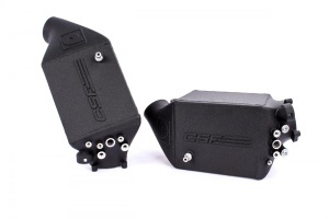 CSF RACE BMW F1X M5 & M6 Twin Charge-Air-Cooler Set - Crinkle Black Finish