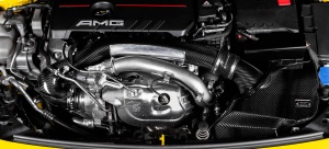 Eventuri Carbon Fiber Turbo Inlet Mercedes A35 CLA35 GLA35 GLB35 AMG - Img 3
