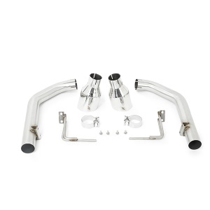 Mishimoto 2015-2017 Ford Mustang GT Race Axle-back, Polished Tips - Img 1