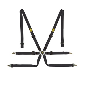 OMP DA0-0202-A02-071 Safety Harness One 2", 6-point, FIA 8853-2016, Black
