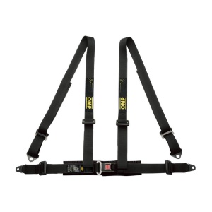 OMP DA0-0505-B01-071 Safety Harness for Road, 4-Point, 4 ECE 16-08, Black