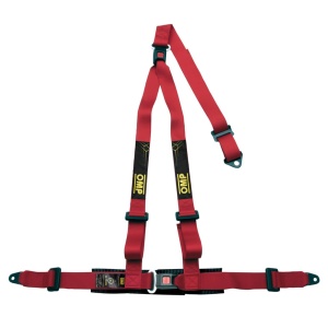OMP DA0-0509-B01-061 Safety Harness Strada, 3-Point, 3 ECE 16-08, Red
