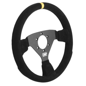 OMP OD0-2042-A03-071 Steering Wheel Alu Rally 320mm, Black Suede