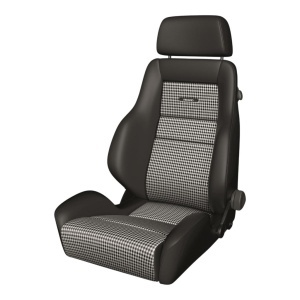 RECARO 089.00.0B25 Seat Classic LS, Leather Black / Pepita - Img 1