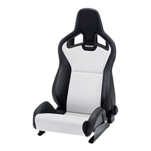 RECARO 411.10.2588 Right Heated Sport Seat Sportster CS SAB, Artificial Leather Black / Dinamica Silver