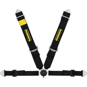 SCHROTH 91131-0 Racing Harness Clubman 2 ASM 4-Point 50mm Left, Black
