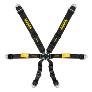 SCHROTH 94500-0 Racing Harness Enduro 3x2 6-Point, Black for BMW M2 (G87) / M3 (G80) / M4 (G82)