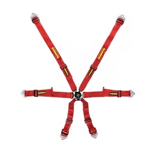 SCHROTH 94550A-2 Racing Harness Profi 2x2 6-Point, Red