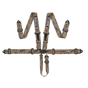 SPARCO 04806SFIVDM Safety harnesses SPORT H-5 SFI CAMO, 5 points 3"3"2", camouflage