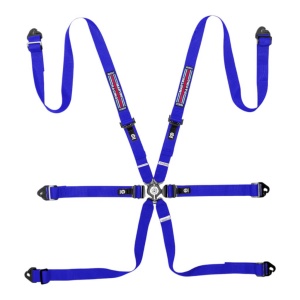 SPARCO BRN0040D0B0100N Safe Harness Competition H-2PD MR 26, 6 Point, Blue
