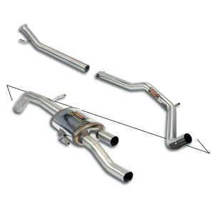 Supersprint "Cat.-Back" - Body Kit Package, with Racing rear muffler 805320