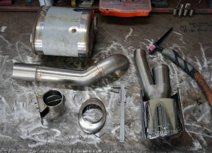 Supersprint Rear exhaust Right 150x105 with valve - Img 4