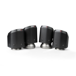 AKRAPOVIC TP-CT/79 Tail Pipe Set Hexagonal Design (Carbon) for BMW M5 (G90 / G99)