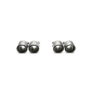 AKRAPOVIC TP-T/S/8 Tail Pipe Set (Titanium) for BMW M3 (F80) / М4 (F82 / F83) ECE Type Approval - Img 1