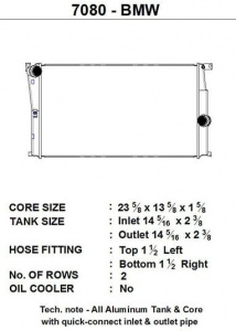 CSF RACE BMW F2X 1/2-Series / F3X 3/4-Series / i30 (MT) All-Aluminum Radiator - Img 4