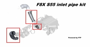 FTP BMW S55 inlet pipe kit V2 (intake pipe)F80 M3, F82/F83 M4 ,F87 M2 competition - Img 6