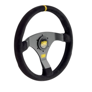 OMP OD0-2032-071 Steering Wheel Carbon-S 320mm, Black Suede