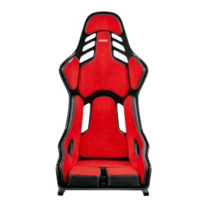 RECARO 076.02.2B23 Race Seat Podium GF Right Side (ABE / FIA 8855-1999), Red Alcantara / Black Leather, Size L - Img 2