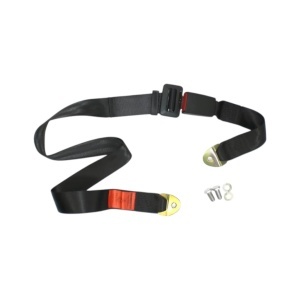 SCHROTH 80003 Static Lap Seat Belt 2-point, Black