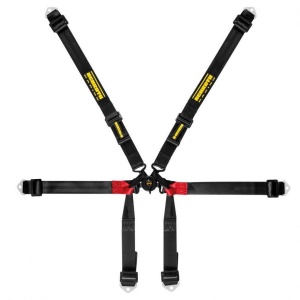 SCHROTH 94620-0 Racing Harness Formula 2x2 6-Point, Black