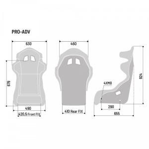 SPARCO 008017RNR PRO ADV QRT Racing seat, FIA 8855-1999, size M/L - Img 6