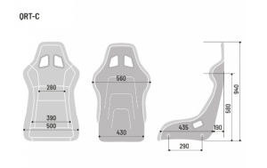 SPARCO 008025ZNR Racing seat QRT-C, FIA 8855-1999, carbon, black - Img 6