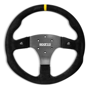 SPARCO 015R330PSO Steering wheel R330B, suede, black, diam. 330 mm, buttons, flat