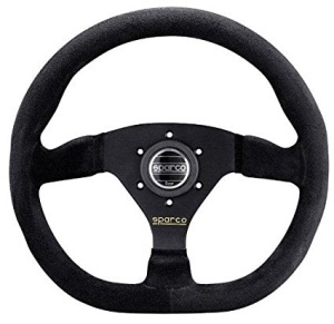 SPARCO 015TRGS1TUV Steering wheel L360, suede, black, diam.330mm, reach 00mm