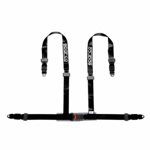 SPARCO 04604BV1NR Harness belts CLUB H-4, 4 points, 2", ECE, bolts, black